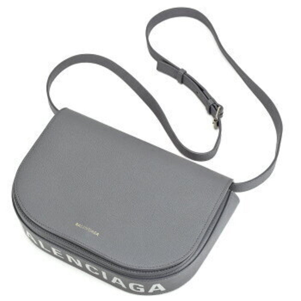Balenciaga Ville Day Bag gray leather logo crossbody - Picture 5 of 9